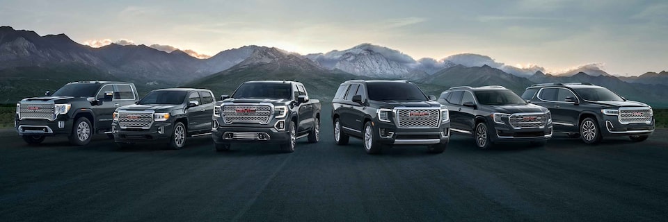 2022 GMC SUVs and Trucks Lineup Close View