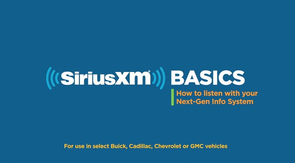 Click to watch a video about SiriusXM radio available for GMC vehicles.