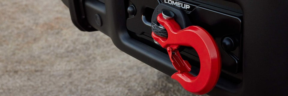 Close-up of the Recovery Hook on the Sierra HD AT4X AEV