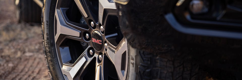 Close-up of the Tire and Rim on the GMC Yukon