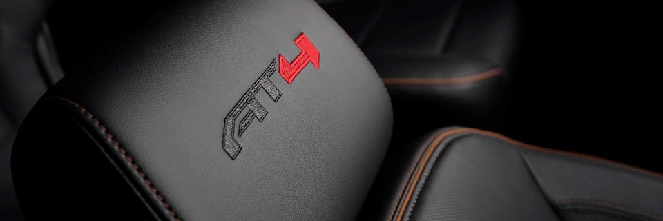 Close-up image of the seat in a 2022 GMC Acadia AT4