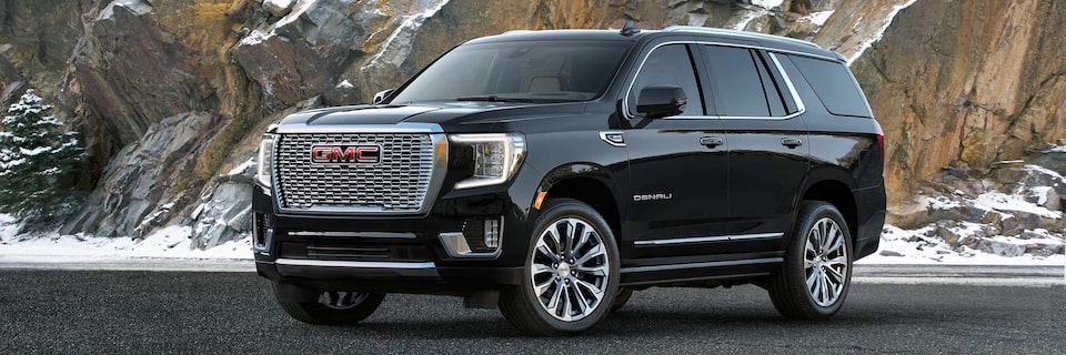 Close-up View of the Grille on a GMC Denali SUV