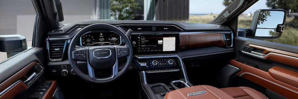 Wide View From the Driver's Seat in a GMC Denali Vehicle