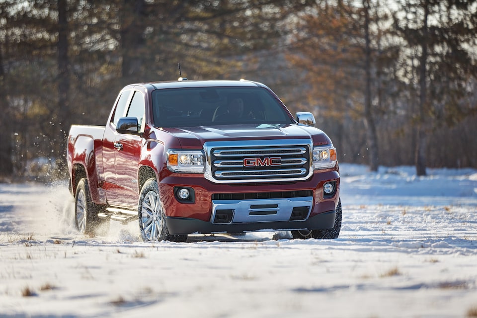 GMC life how and when to use 4WD snow driving.