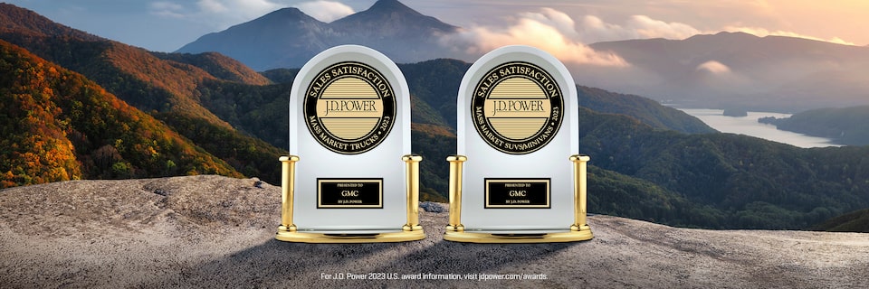 Two J.D. Power Awards for GMC Sales Satisfaction Located on Top of a Mountain