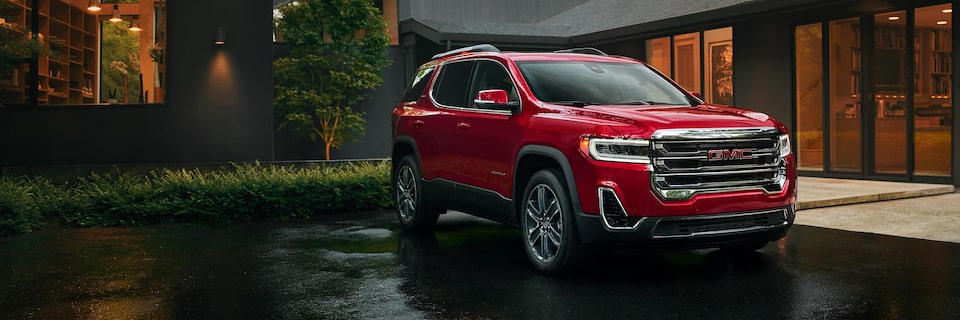 2022 GMC Acadia Denali SUV Parked in Driveway