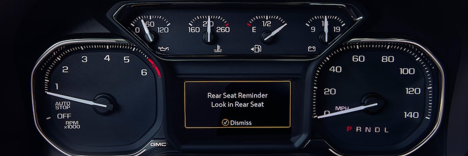 GMC Driver Information Center: Rear Seat Reminder