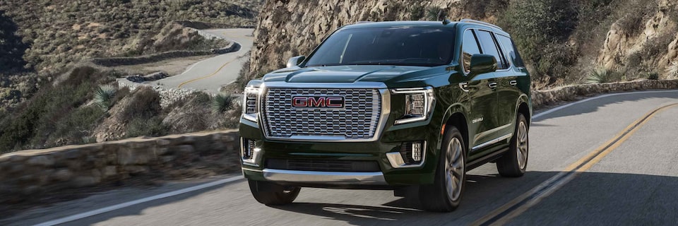 2022 GMC Yukon Exterior Front View Driving 