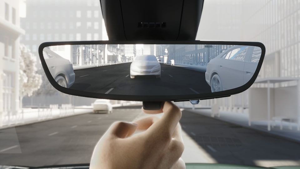 Video of the Rear Camera Mirror in the 2023 GMC Acadia