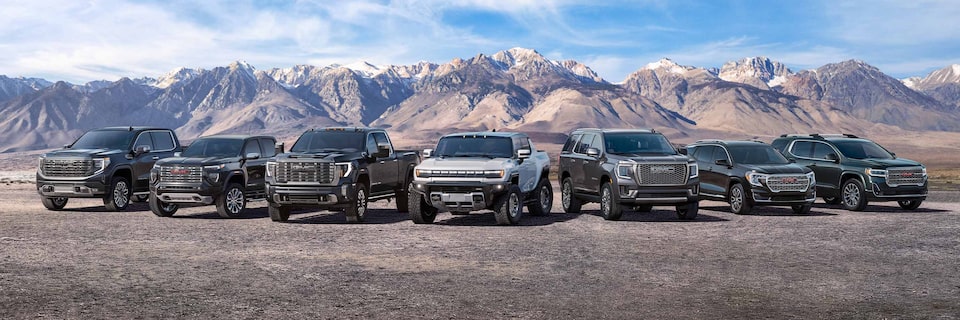 Lineup of GMC Vehicles