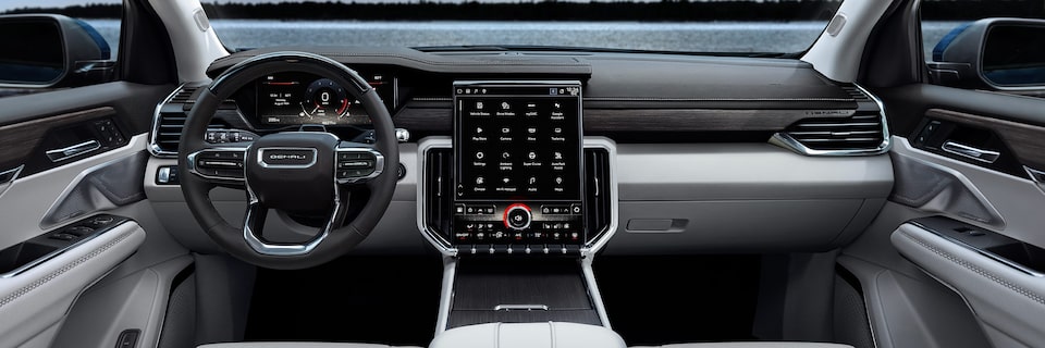 Wide Interior View of the GMC Acadia Denali