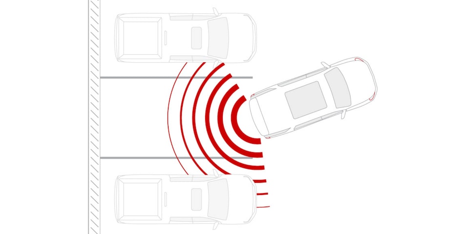 Parking Assist Sensor Warning Graphic