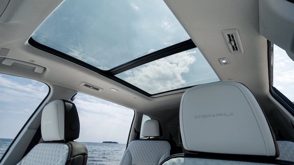 View of the Moonroof in a 2024 GMC Acadia Denali SUV