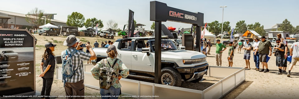 2023 GMC HUMMER EV Pickup Truck at Overland Expo