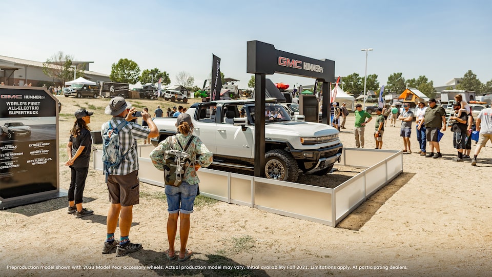 2023 GMC HUMMER EV Pickup Truck at Overland Expo