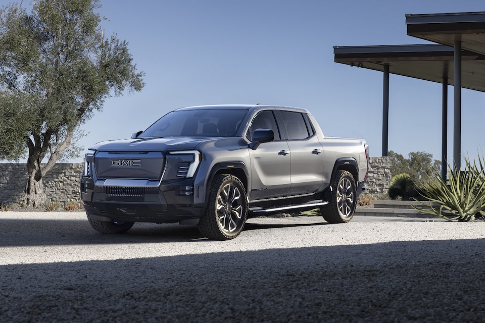 The New GMC Sierra EV Parked