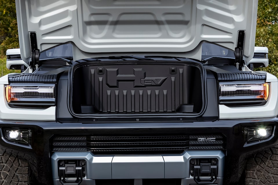 The Spacious Front E-Trunk of the Hummer EV SUV