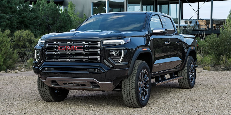 A Parked 2024 GMC Canyon Denali with the Off-Road Suspension Feature