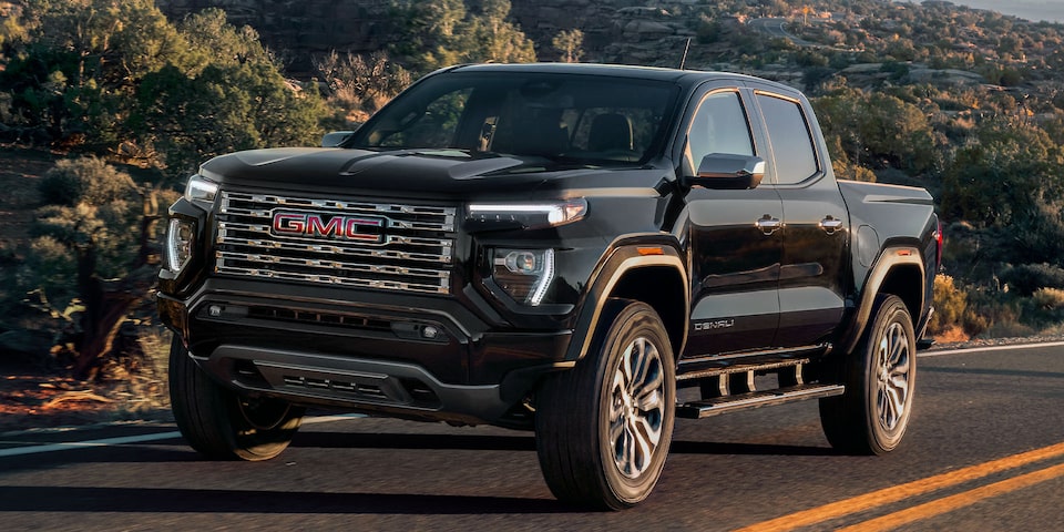 The 2024 GMC Canyon Denali Driving On-Road