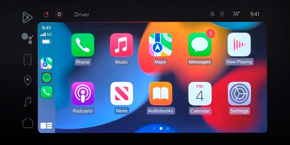 The Apple CarPlay Feature on the Infotainment System for the 2024 GMC Canyon Denali