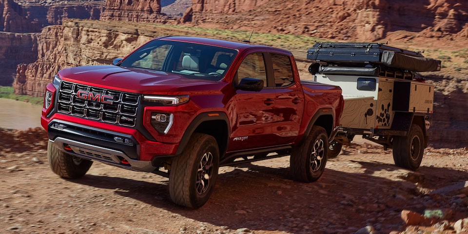 The GMC Canyon Elevation Towing a Boat