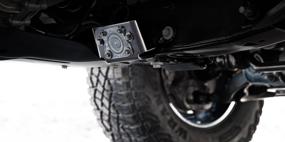 A Close-up of the Underbody Cameras on the GMC Canyon