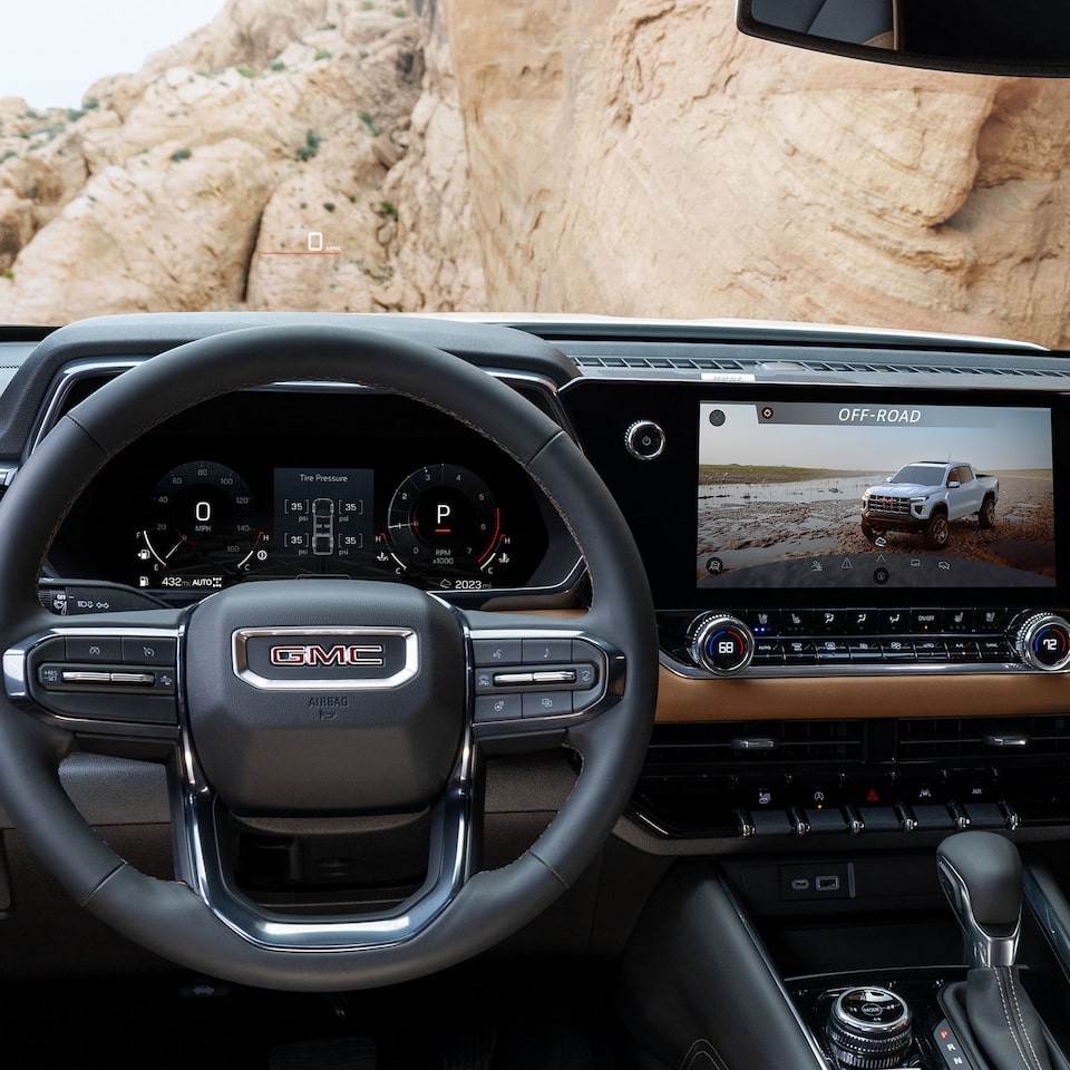 The Front Interior of the GMC Canyon AT4