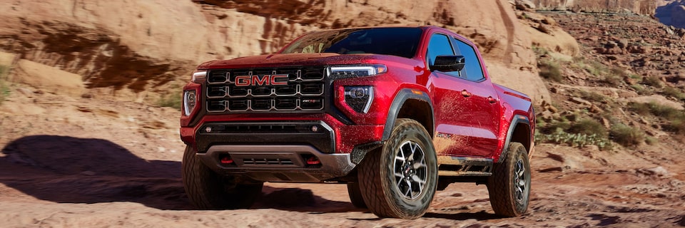 The 2024 GMC Caynon AT4/AT4X Parked Off-Road