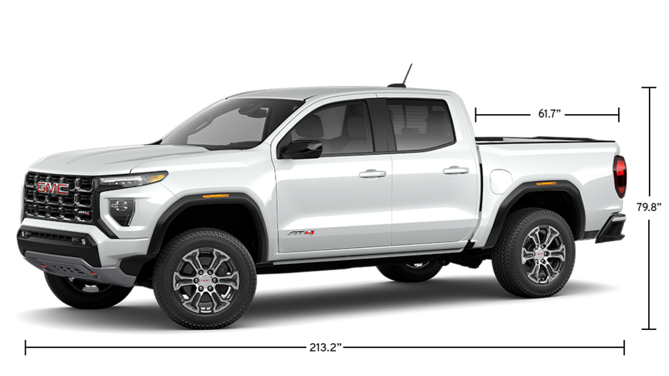 The Specification Highlights for the GMC Canyon AT4