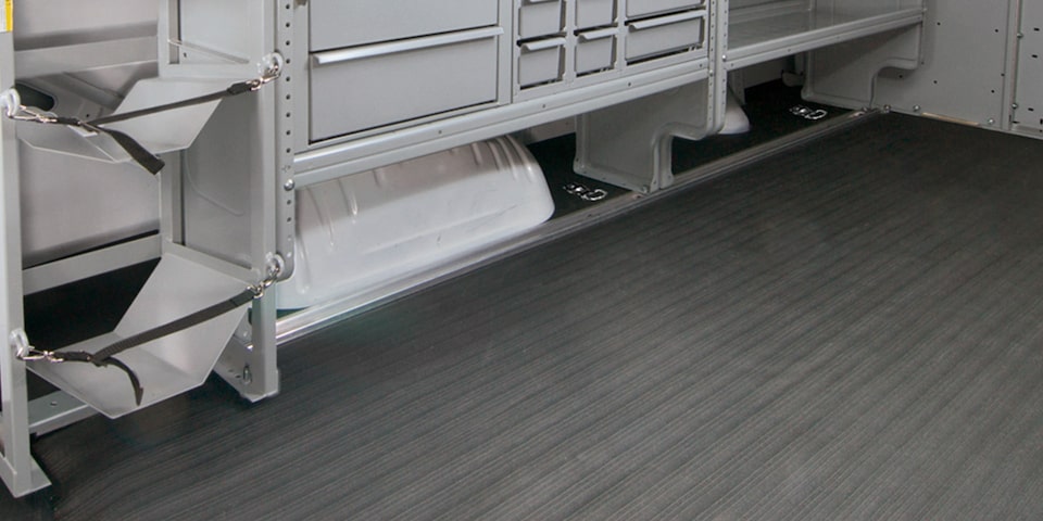 Close-Up on the GMC Savana Cargo Floor