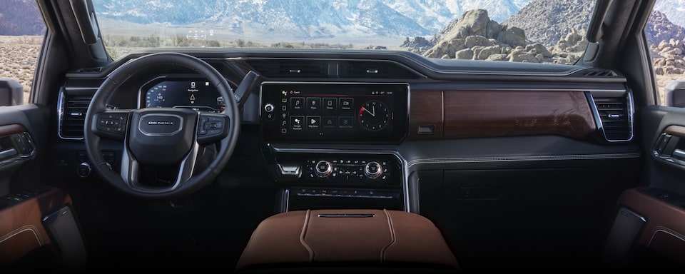 An Interior View of the GMC Sierra HD Cabin