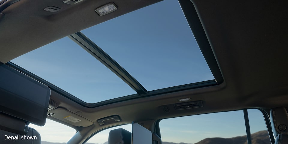 The Panoramic Sunroof on the 2024 GMC Yukon AT4