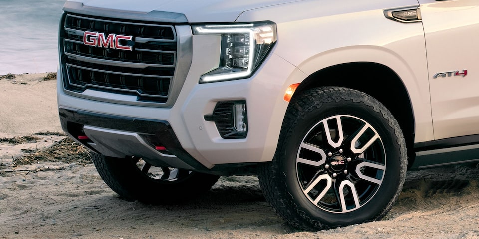 The Wheel and Side of the 2024 GMC Yukon AT4