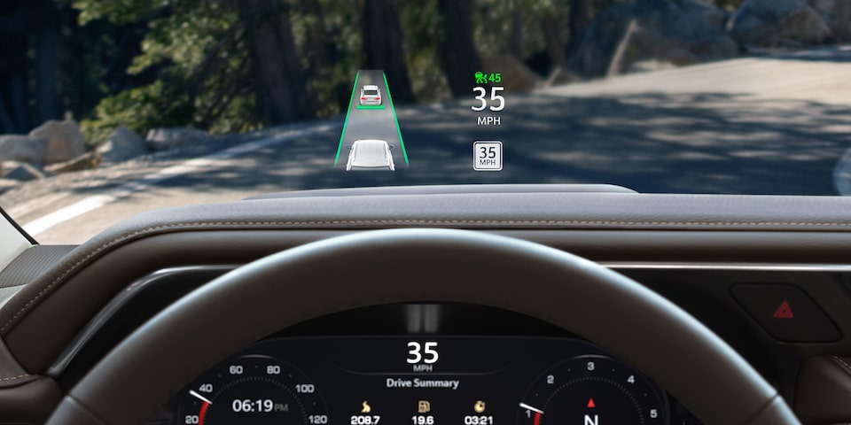 The Head-Up Display on the GMC Yukon Denali