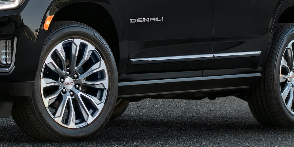 Close-Up on the Step Assist Feature on the GMC Yukon Denali