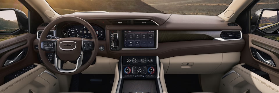 A Driver's Interior View of the GMC Yukon Denali