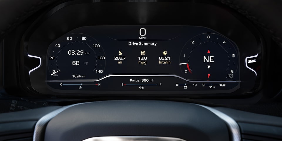 Driver's Information Center Display Inside The 2024 GMC Yukon