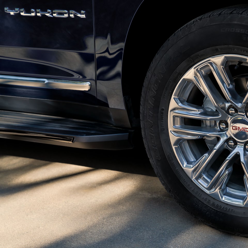 A Close-Up on the GMC Tire and Rim