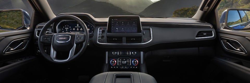 The Front Interior of the 2024 GMC Yukon SLT