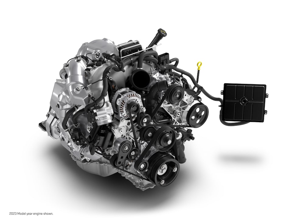 The Diesel Gas Engine for a GMC Sierra HD Chassis Cab