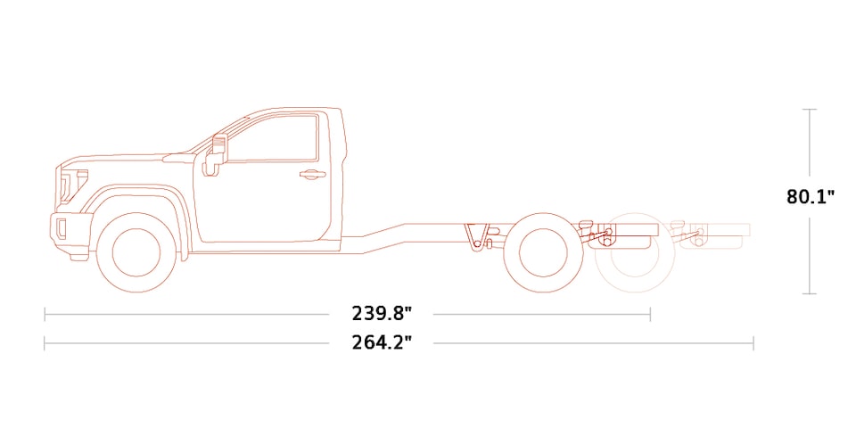 The Spec Highlights for the GMC Sierra HD Chassis Cab