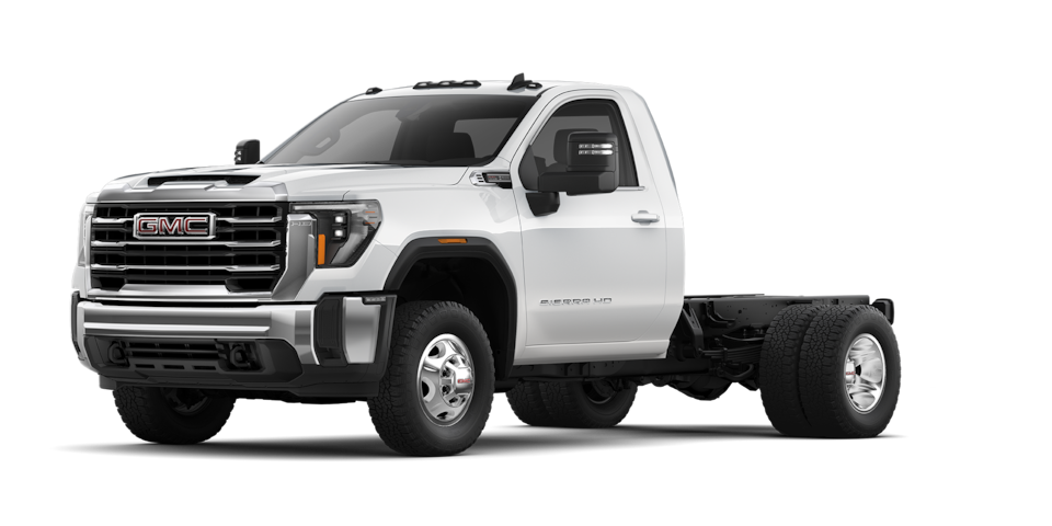 The GMC Sierra HD Chassis Cab with the Flat Bed