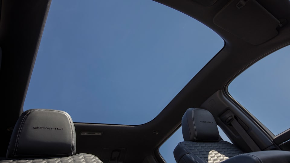 Interior View of the Moonroof in the GMC Sierra EV